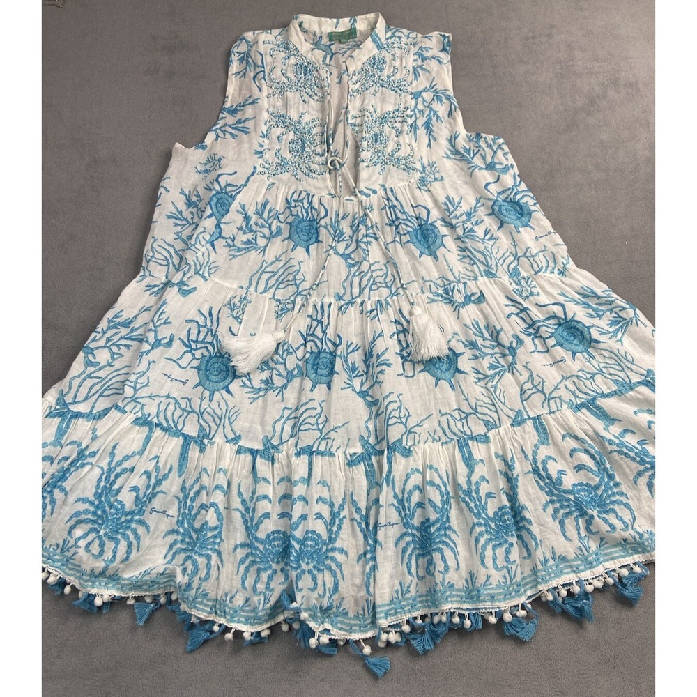 Antica Sartoria Seascape Embroidered Midi Dress 👗